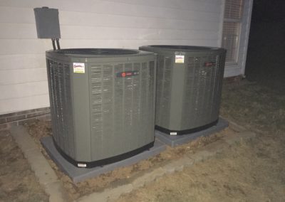 2 Trane outdoor HVAC Units