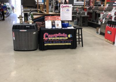 Complete Heat and Air booth
