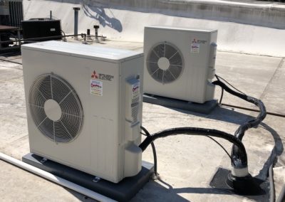 rooftop Mitsubishi Ductless AC Units