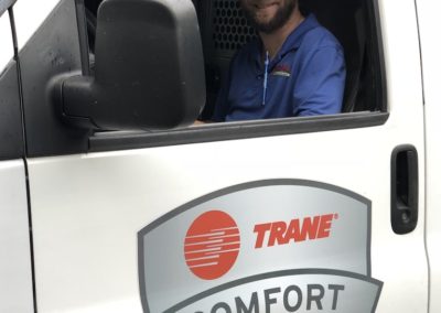 Complete Heat and Air tech in van